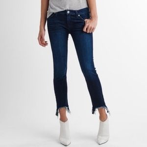 NWOT HUDSON Colette Dark Mid Rise Skinny Cropped Jeans